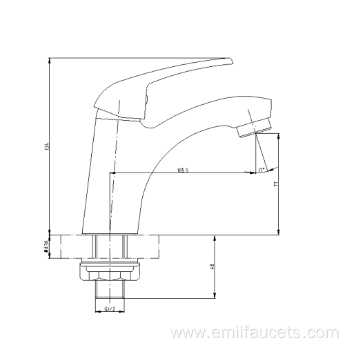 Bathroom single handle time delay faucets tap